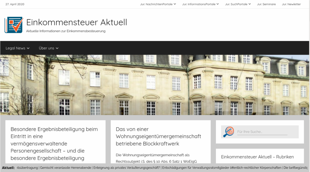 Einkommensteuer Aktuell