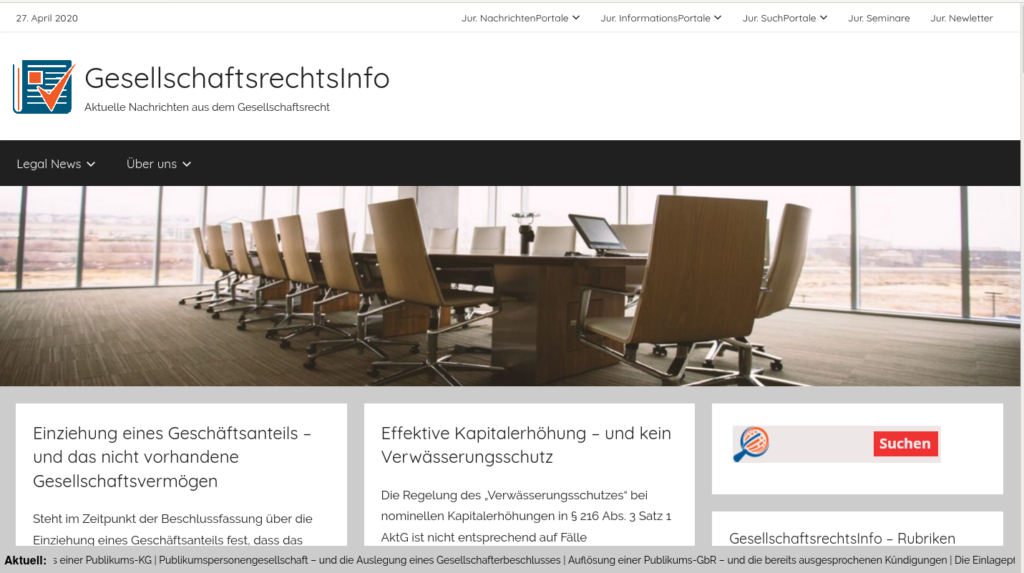 Gesellschaftsrechtsinfo