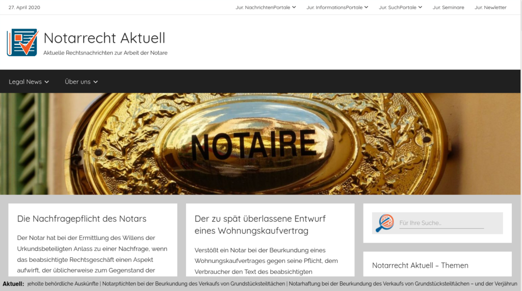 Notarrecht Aktuell