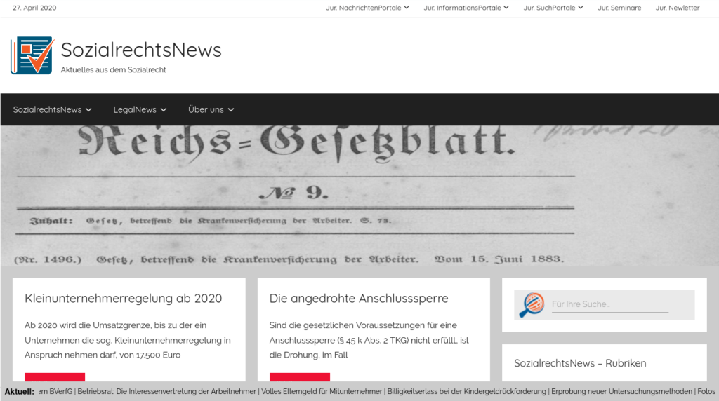 Sozialrechtsnews