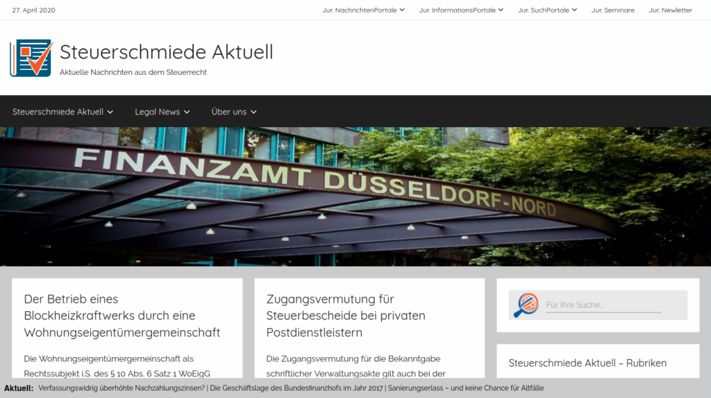 Steuerschmiede Aktuell