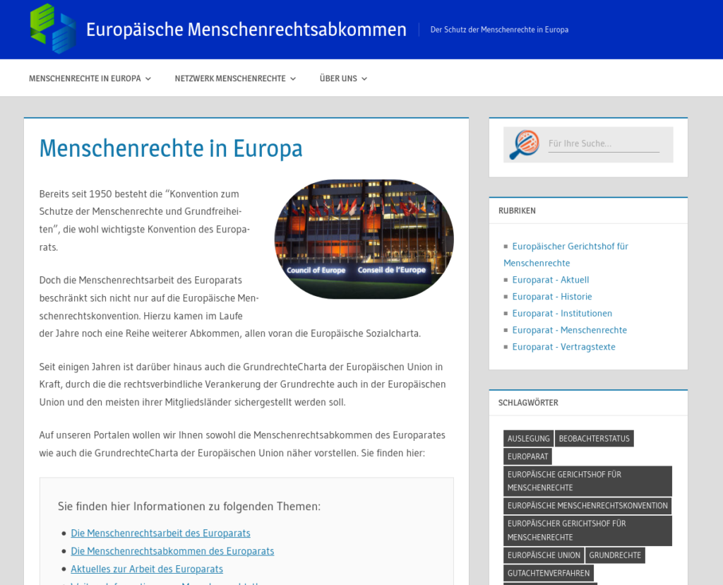 Europäische Menschenrechtsabkommen