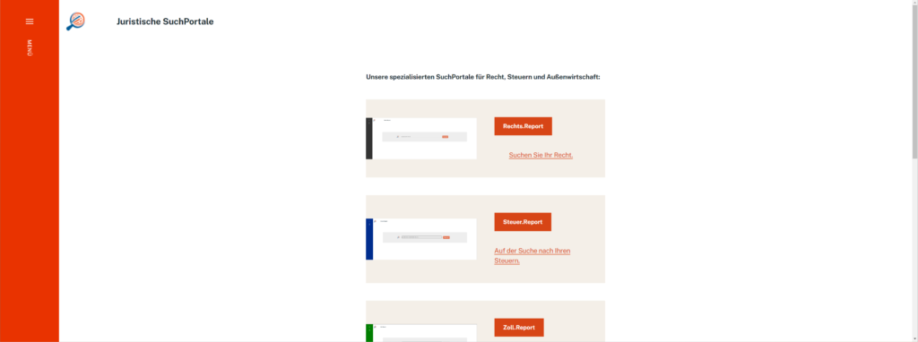 Juristische SuchPortale
